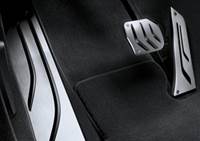 Накладки на педали /M_Performance, АКПП (автомат), серебро. Для BMW F30.
