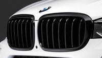 Решетки радиатора BMW X5 F15, X6 F16 M Performance Style, черные, глянец.